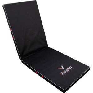 Venom Sports YogaFlex – Professionele opvouwbare turnmat – Yoga – Yogamat – Extra dikke sportmat – Gymnastiekmat – L200xB70xH5cm – Zwart