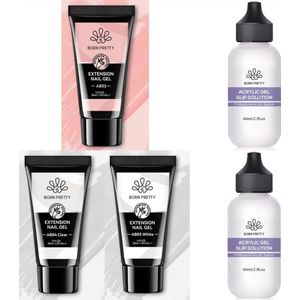 Born pretty - Polygel - Polygel nagels - Polygel Nagels Starterpakket - Polygel kit - Polygel kleuren - Polygel producten - Polygel set - Acrygel - Polygel clear - Polygel roze - Polygel nude - Polygel wit - Polygel tube - Polygel Starters Kit