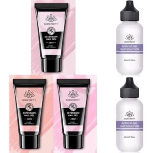 Born Pretty - Polygel - Polygel nagels - Polygel Nagels Starterpakket - Polygel kit - Polygel kleuren - Polygel producten - Polygel set - Acrygel - Polygel clear - Polygel roze - Polygel nude - Polygel wit - Polygel tube - Polygel Starters Kit
