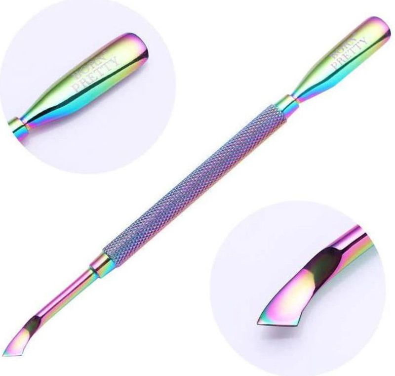 Nagelriemduwer - Roestvrij Staal - Dubbel Uiteinde - Antislip Handvat