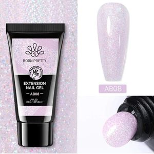 Born Pretty - Polygel - 30 ml - Polygel nagels - Polygel kleuren - Polygel producten - Polygel pink - Polygel roze - Polygel glitter - Polygel nude - Polygel tube - Polygel tube kleurtjes - Builder gel - Builder gel gel nagels - Gelnagels