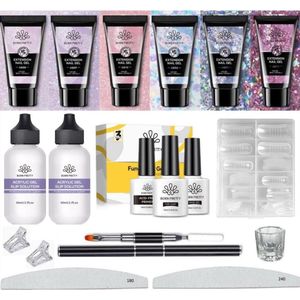 Born Pretty - Builder gel - Set - HEMA-vrij - Buildergel - Builder gel nagels - Builder gel set - Builder gel gel nagels - Gelnagels - Gel nagels - Gel voor nagels - Hard gel - Polygel