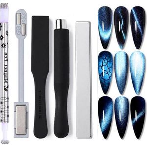 Goodbitz® - Cat eye magneten - 5 stuks - Magneten Cat eye - Cat eye magneet - Cateye magneet - Cat eye magneet set - Nagel magneet - Magneet gellak cateye