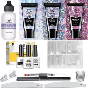 Born Pretty - Builder gel - Set - HEMA-vrij - Buildergel - Builder gel nagels - Builder gel set - Builder gel gel nagels - Gelnagels - Gel nagels - Gel voor nagels - Hard gel - Polygel