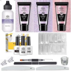 Born Pretty - Builder gel - Set - HEMA-vrij - Buildergel - Builder gel nagels - Builder gel set - Builder gel gel nagels - Gelnagels - Gel nagels - Gel voor nagels - Hard gel - Polygel