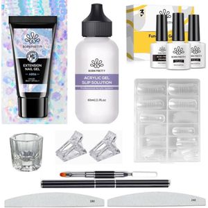 Born Pretty - Builder gel - Set - HEMA-vrij - Buildergel - Builder gel nagels - Builder gel set - Builder gel gel nagels - Gelnagels - Gel nagels - Gel voor nagels - Hard gel - Polygel EAN: 8720929461257 Nepnagels Born Pretty (1) Varianten