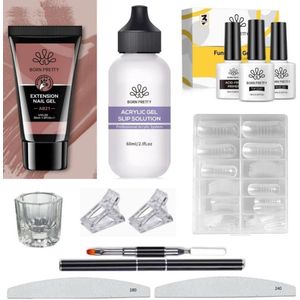 Born Pretty - Builder gel - Set - HEMA-vrij - Buildergel - Builder gel nagels - Builder gel set - Builder gel gel nagels - Gelnagels - Gel nagels - Gel voor nagels - Hard gel - Polygel EAN: 8720929461257 Nepnagels Born Pretty (1) Varianten