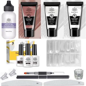 Born Pretty - Builder gel - Set - HEMA-vrij - Buildergel - Builder gel nagels - Builder gel set - Builder gel gel nagels - Gelnagels - Gel nagels - Gel voor nagels - Hard gel - Polygel