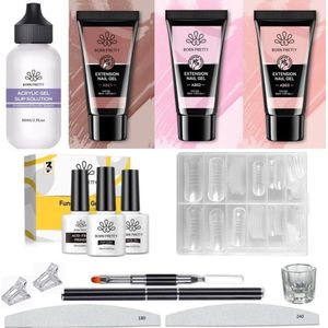 Born Pretty - Builder gel - Set - HEMA-vrij - Buildergel - Builder gel nagels - Builder gel set - Builder gel gel nagels - Gelnagels - Gel nagels - Gel voor nagels - Hard gel - Polygel