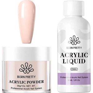 Born Pretty - Acrylpoeder set - Nude - Acrylpoeder - Acryl liquid - Acryl - Monomer - Acryl nagels starterspakket - Acrylpoeder pink - Acrylpoeder nude - Acrylpoeder roze - Acrylic powder - Acrylic nail kit - Acryl set - Acryl vloeistof