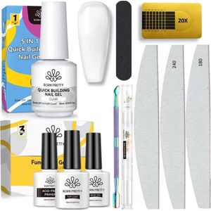 Born Pretty - Biab - Builder in a bottle - Builder gel - Biab nagellak - Biab set - The gel bottle biab - Biab nagel builder - Gel in a bottle - Biab starter pakket - Biab gel