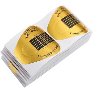 Goodbitz® - Nagel sjablonen - 100 stuks - Nagelsjablonen - Nail forms - Nailforms - Acryl sjablonen - Polygel sjablonen - Gel sjablonen - Nagelstickers - Nagel sjablonen verlenging - Nagelvormen - Nail forms nagels sjablonen