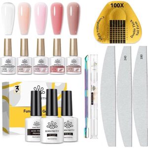 Born Pretty - Biab - Builder in a bottle - Builder gel - Biab nagellak - Biab set - Biab nagel builder - Biab starter pakket - Biab gel - Biab nagellak startersset - Biab startersset