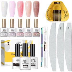 Born Pretty - Biab - Builder in a bottle - Builder gel - Biab nagellak - Biab set - Biab nagel builder - Biab starter pakket - Biab gel - Biab nagellak startersset - Biab startersset