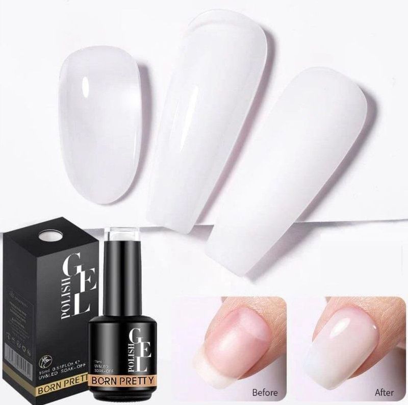 Born Pretty - Rubber base - 1 stuk – Rubberbase - Rubber base gellak - Rubber base coat - Rubber base gel - Rubber base coat gel - Rubberbase set - Rubber base set