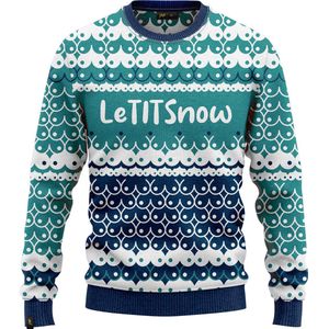 JAP - LeTITSnow - Kersttrui - Groen - 100% Gerecycled - Kriebelt Niet