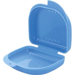 Gebitsbakje - Beugelbakje - Blauw - Voor - Beugel - Kunstgebit - Prothese - Beugelbakje - Beugeldoosje - Bakje - Gebittenbakje