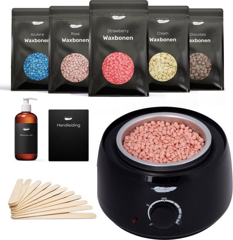 Soft & Silky - Ruby Wax Apparaat Set - Ontharingsmachine - Hars - Verwarmer - Heater