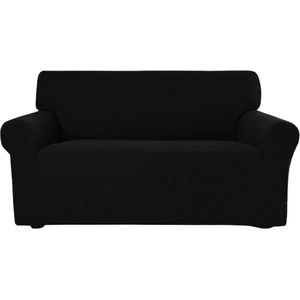 YSTELLAA Fluwelen Bankhoes 2 Zits, Universele Stretch Bankhoezen Met Armleuningen, Elastische Soft Sofahoes Voor Woonkamer, Krasbestendig Sofa Meubelhoes Voor Honden Kat Huisdier, Wit