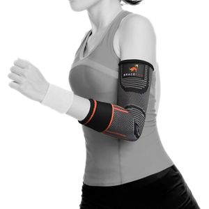 Bracefox® Premium Elleboog brace 'EpiFix' | Elleboogbrace | Elleboogband | Tennisarm | Tenniselleboog | Slijmbeursontsteking | Man & Vrouw | M-Medium