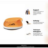 Bracefox® Hielspoor Zooltjes 'ErgoSole' | Medische Inlegzolen | Professionele Steunzolen tegen Hielspoor en Fasciitis Plantaris | 2024 Model | Man & Vrouw | maat S (39-41)