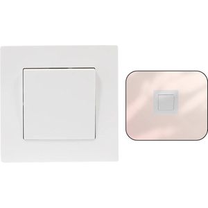 PD® - Wandcontactdoos - Schakelaar - Stopcontact schakelaar - Inbouw - WCD - Wit