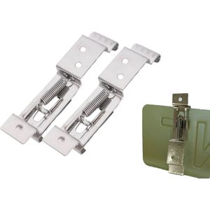 PD® - kentekenplaathouder - RVS - kentekenplaathouder auto - kentekenplaat klemmen - Set van 2 stuks