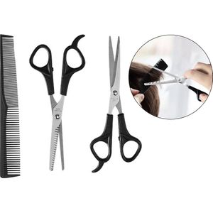 PD® Kapperset 3-Delig: Knippen, Uitdunnen en Stijlen als een Pro!