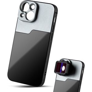 MOJOGEAR 17mm lens case voor iPhone 13 Mini – Zwart/Grijs