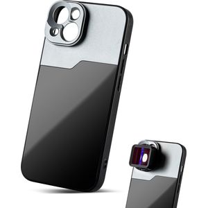 MOJOGEAR - Lens Case - Zwart/Grijs - Voor iPhone 14 - 17mm Schroefdraad