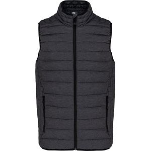 Eigentijds Lightweight Herenbodywarmer merk Kariban Marl Dark Grijs - XXL