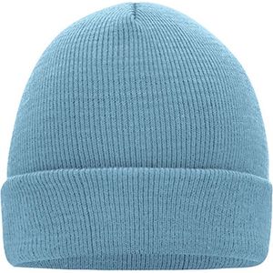 Myrtle Beach 'Knitted Cap' Beanie Lichtblauw