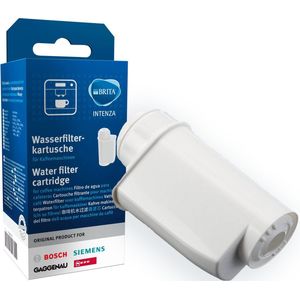 Siemens BRITA Intenza TZ70033 waterfilter (3 stuks) ter vermindering van het kalkgehalte van het water, vermindert de smaak van stoffen voor EQ koffieautomaten en inbouwmachines, wit