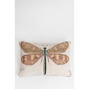 Sissy Boy Beige jacquard kussen dragonfly