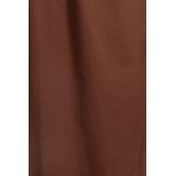 Sissy-Boy - Donkerbruine Wikkeljurk - Jersey - Korte Mouwen - Ronde Hals