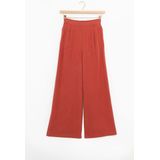 Sissy-Boy - Donkerrode wide leg pantalon
