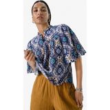Sissy-Boy - A-lijn Blouse - Blauw - Met Print