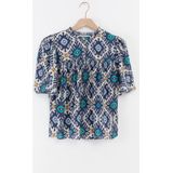 Sissy-Boy - A-lijn Blouse - Blauw - Met Print