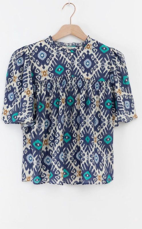 Sissy-Boy - A-lijn Blouse - Blauw - Met Print