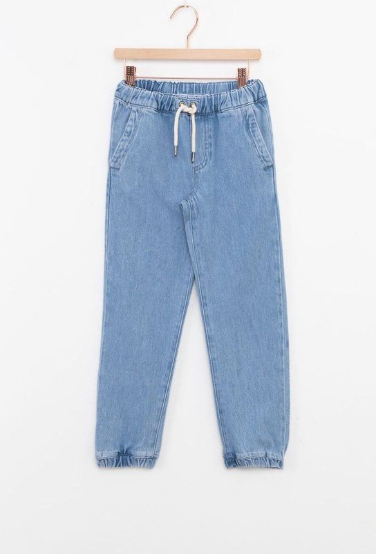 Sissy-Boy - Lichtblauwe denim pull on broek met aantrekkoorden