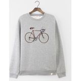 Sissy-Boy - Grijze sweater met fiets