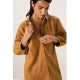 Sissy-Boy - Jerseyjurk - Bruin - 100% Tencel - Pofmouwen en Ceintuur