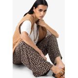 Sissy-Boy - Bruine wide leg broek met leopard print