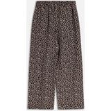 Sissy-Boy - Bruine wide leg broek met leopard print