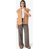 Sissy-Boy - Bruine wide leg broek met leopard print