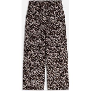 Sissy-Boy - Bruine wide leg broek met leopard print