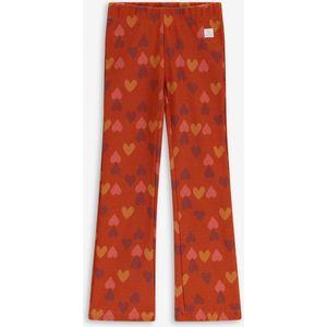 Sissy-Boy - Multicolour flared legging met jacquard gebreide hartjes