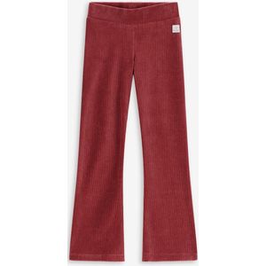 Sissy-Boy - Donkerroze rib flared legging