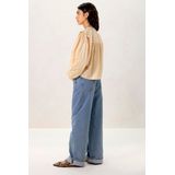 Sissy-Boy - Blouse - Lichtoranje - Katoen/Linnen - Lange Mouwen