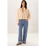 Sissy-Boy - Blouse - Lichtoranje - Katoen/Linnen - Lange Mouwen